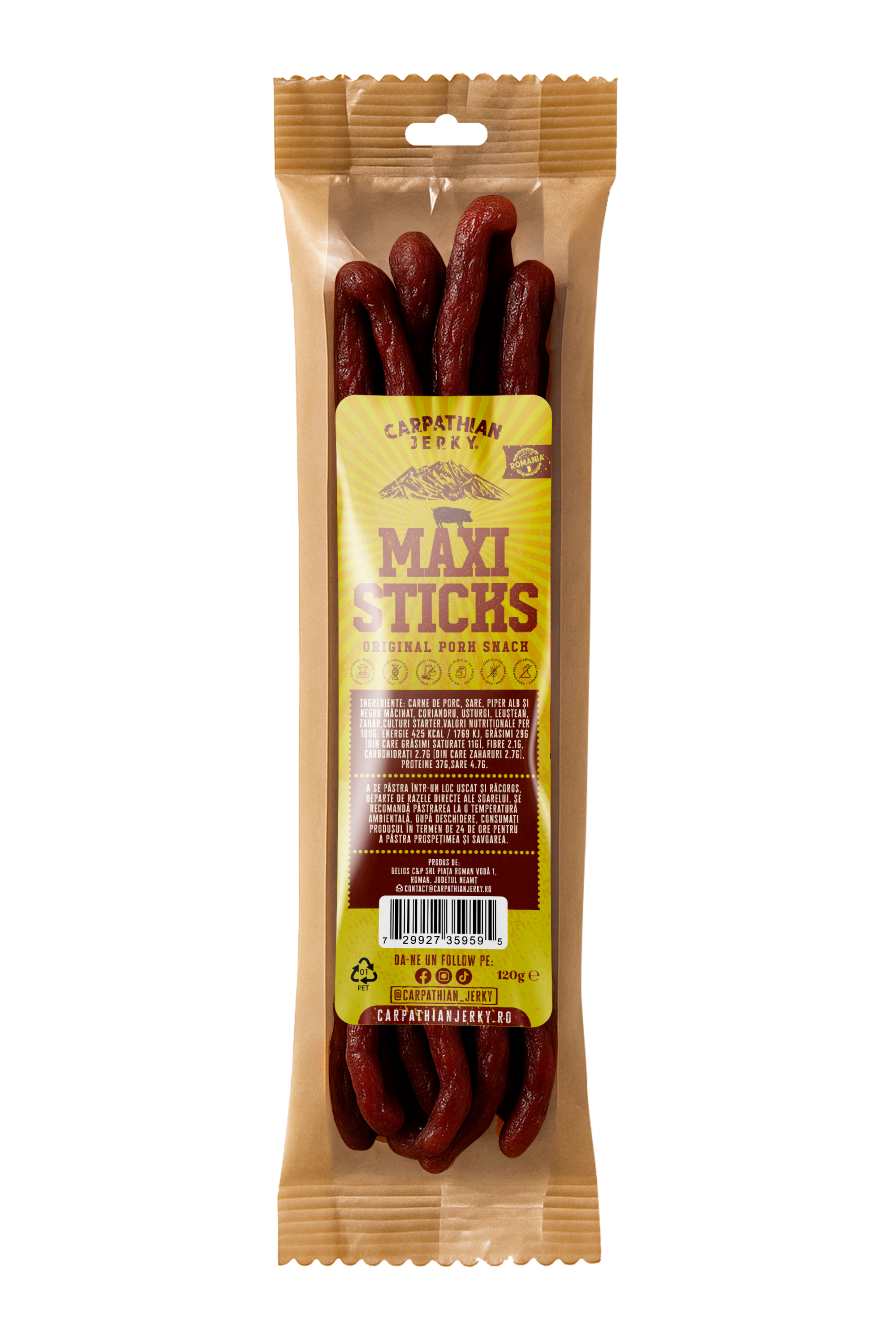 Carpathian Jerky Maxi Sticks